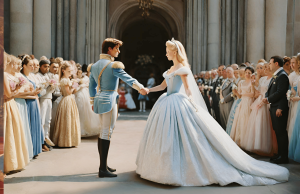 Cinderela e o Príncipe se casaram em uma cerimônia magnífica