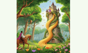 Rapunzel e seus cabelos mágicos